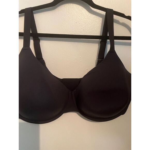 SKIMS Underwire T-Shirt Bra Dark Gray 42DDDD Full-Support Adjustable Straps NWT - Picture 2 of 6